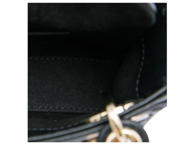 Dior Black Micro Calfskin Cannage Diamond Lady Dior - Ansicht 4