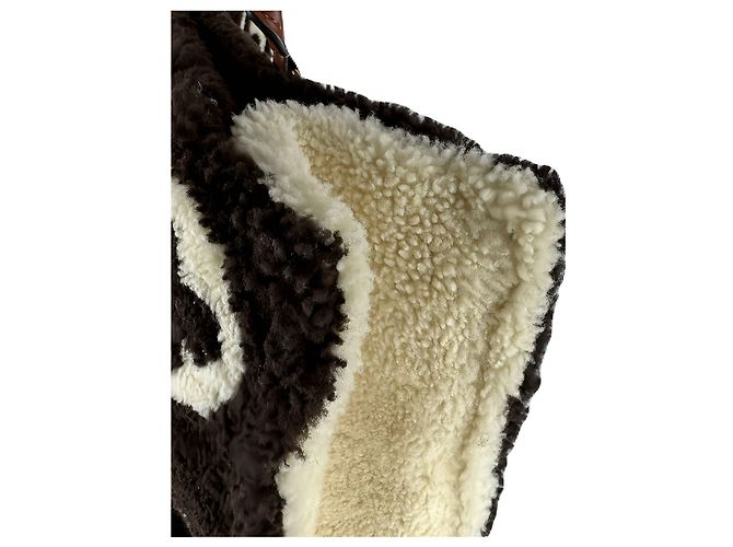 Louis Vuitton Black Monogram Giant Shearling Teddy Onthego GM - vue 12