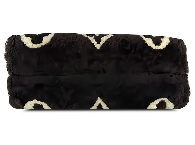 Louis Vuitton Black Monogram Giant Shearling Teddy Onthego GM - vue 3