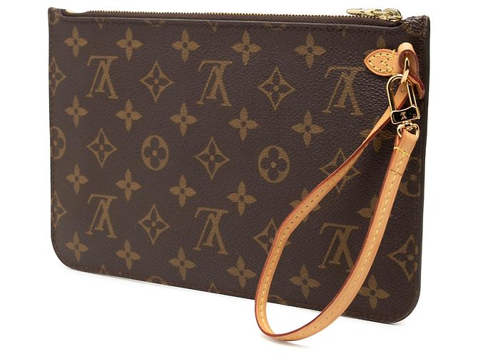 Pochette Louis Vuitton Brown Monogram Neverfull MM - vue 2