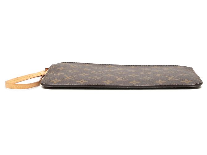 Pochette Louis Vuitton Brown Monogram Neverfull MM - vue 3