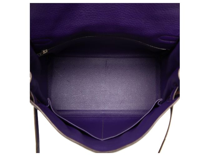 Hermès Purple Clemence Kelly II Retourne 35 - vista 4