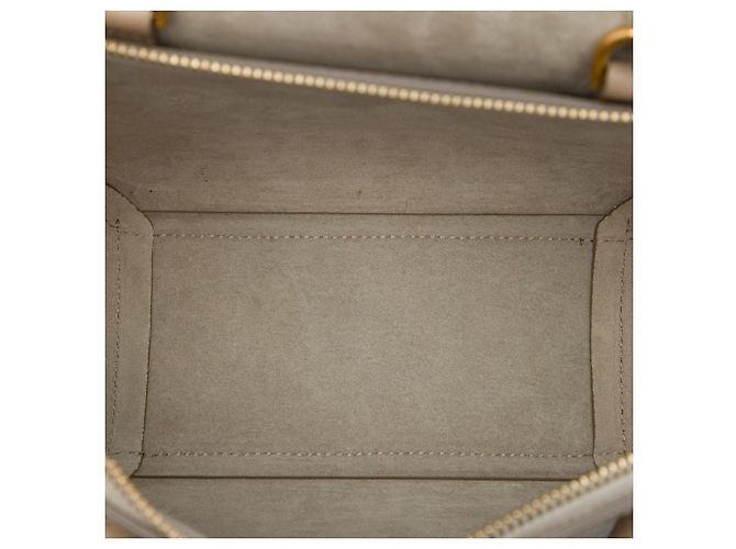 Belt Bag Céline Bolso cinturón Celine Nano de piel de ternera granulada Beige - vista 4