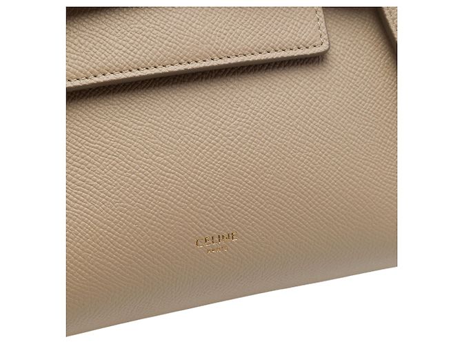 Belt Bag Céline Bolso cinturón Celine Nano de piel de ternera granulada Beige - vista 5