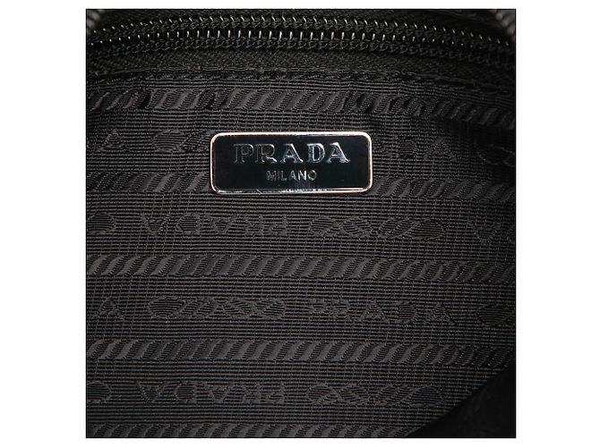 Bolso de mano Prada en Tessuto con ribetes de Saffiano negro - vista 5