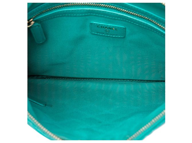 Chanel Blue Medium Quilted Caviar O Case Clutch - Ansicht 4