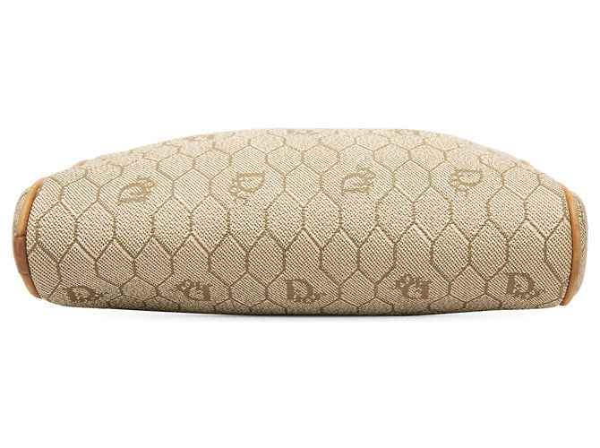 Borsa a tracolla Dior in tela rivestita honeycomb beige - vista 3