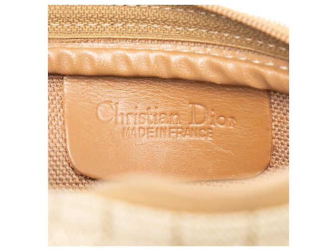 Borsa a tracolla Dior in tela rivestita honeycomb beige - vista 5