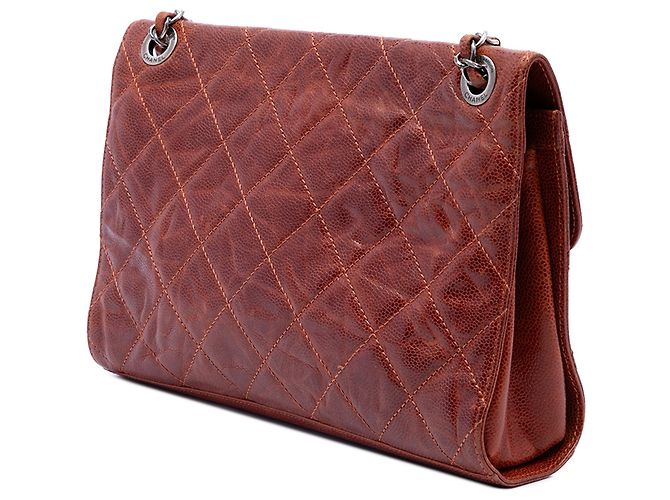 Chanel Brown Medium Quilted Glazed Caviar Crave Flap - Ansicht 2