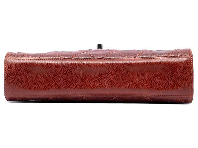 Chanel Brown Medium Quilted Glazed Caviar Crave Flap - Ansicht 3