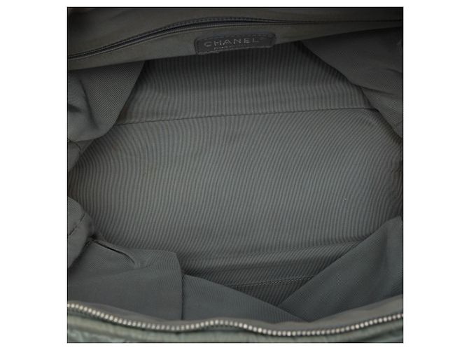 Borsa Bowler Chanel Gray Paris Byzance in Nylon Tweed On Stitch - vista 4