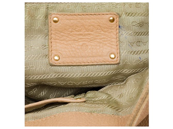 Tote Aberto Conversível Prada Beige Vitello Daino - vista 5