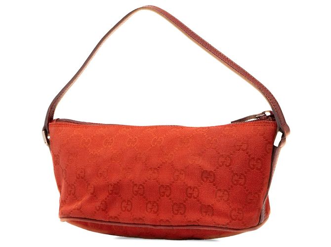 Gucci Red GG Canvas Boat - Ansicht 2