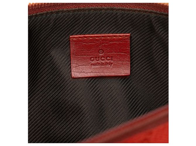 Gucci Red GG Canvas Boat - Ansicht 5