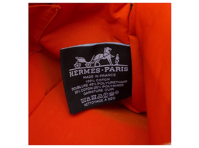 Hermès Blue Bicolor Toile Bolide Trousse De Voyage Pouch PM - vista 5
