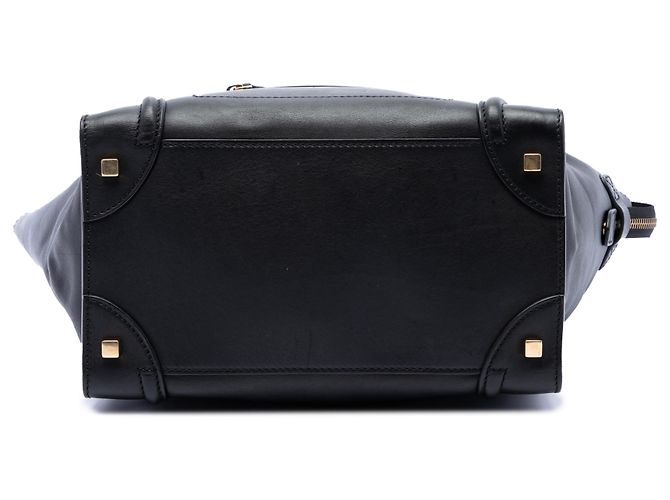 Céline Celine Black Mini Leather Luggage Tote - view 3