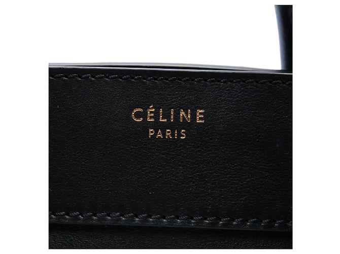 Céline Celine Black Mini Leather Luggage Tote - view 5
