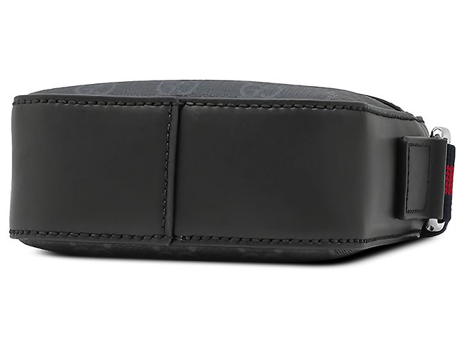 Borsa a Tracolla Gucci Black GG Supreme Web - vista 3