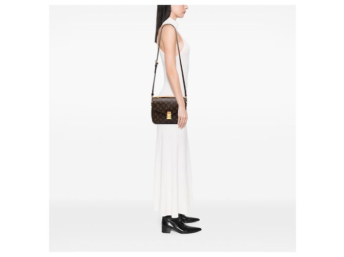 Louis Vuitton Brown Monogram Pochette Metis - vue 6