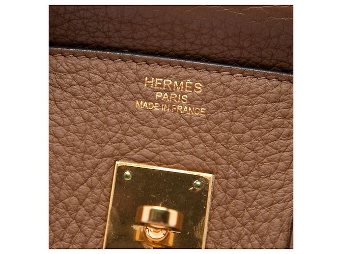 Hermès Brown Clemence Birkin Retourne 35 - Ansicht 5