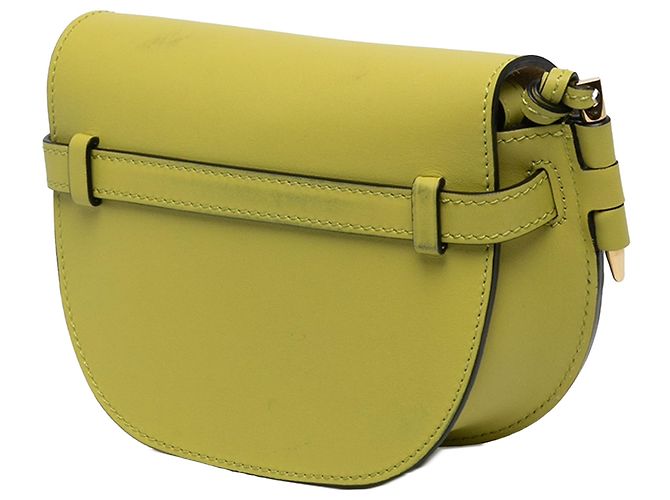 LOEWE Mini Gate Dual Crossbody em pele de vitelo macia verde - vista 2