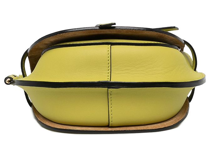LOEWE Mini Gate Dual Crossbody em pele de vitelo macia verde - vista 3
