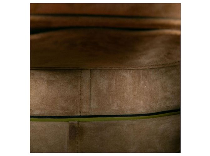 LOEWE Mini Gate Dual Crossbody em pele de vitelo macia verde - vista 4