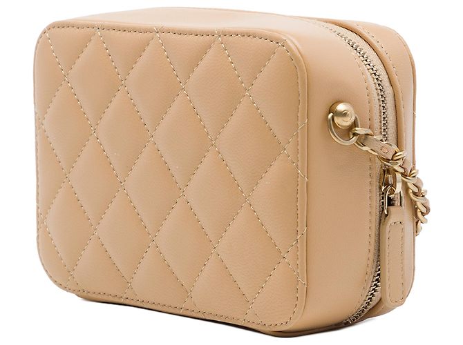 Bolso Camera Chanel Brown CC Quilted Lambskin Pearl Crush - vista 2
