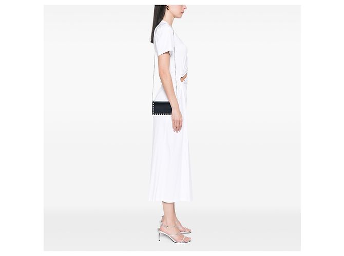 Cartera Rockstud con cadena Valentino en piel de becerro negra - vista 5