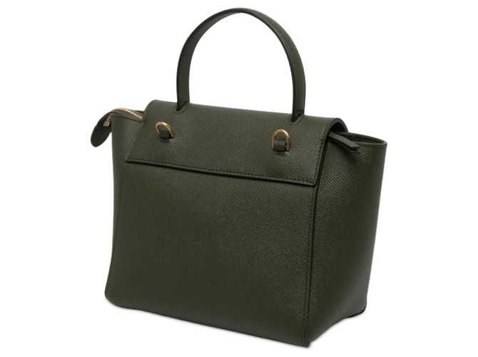 Belt Bag Céline Sac ceinture Celine en cuir de veau grainé micro vert - vue 2