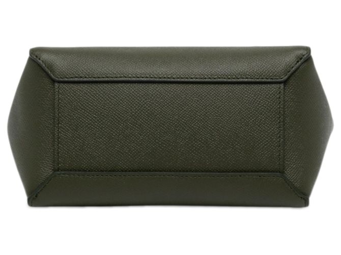 Belt Bag Céline Sac ceinture Celine en cuir de veau grainé micro vert - vue 3