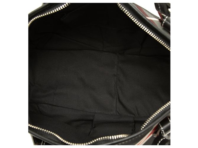 Borsa Satchel Burberry Black Supernova Check in Nylon - vista 4