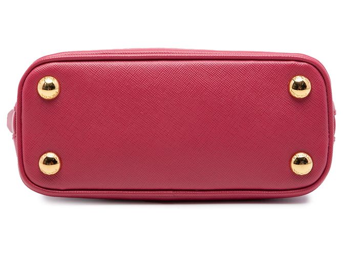 Prada Mini Satchel Lux Promenade em Saffiano Rosa - vista 3