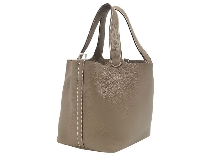 Hermès Gray Clemence Picotin Lock 22 - vista 9