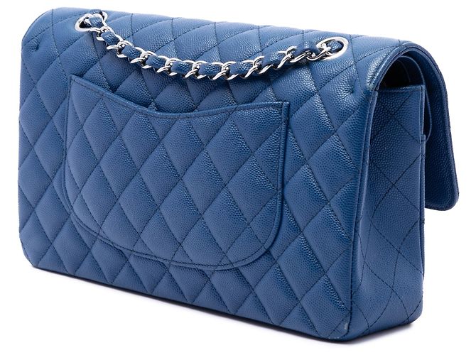 Chanel Blue Medium Classic Caviar Double Flap - vista 2