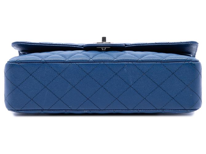 Chanel Blue Medium Classic Caviar Double Flap - vista 3