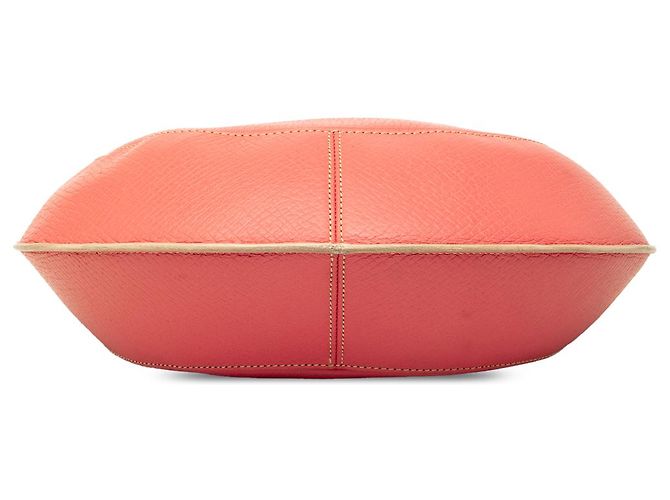 Bolsa Hobo LOEWE em couro gofrado rosa com logo - vista 3