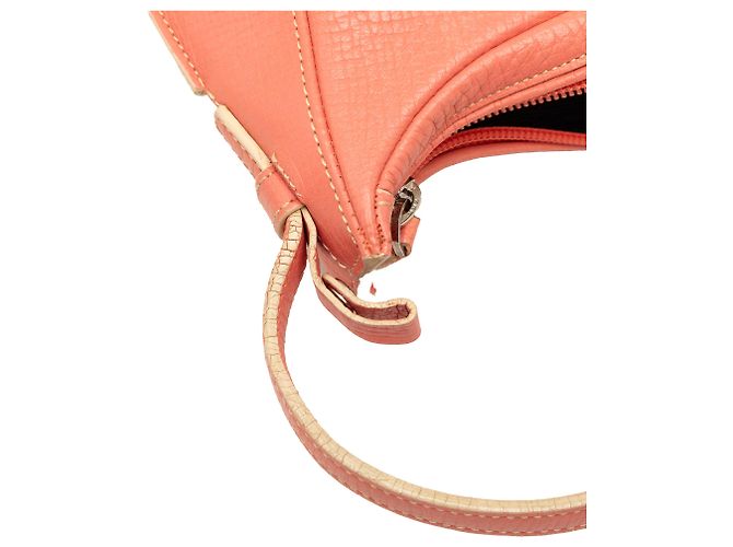 Bolsa Hobo LOEWE em couro gofrado rosa com logo - vista 6