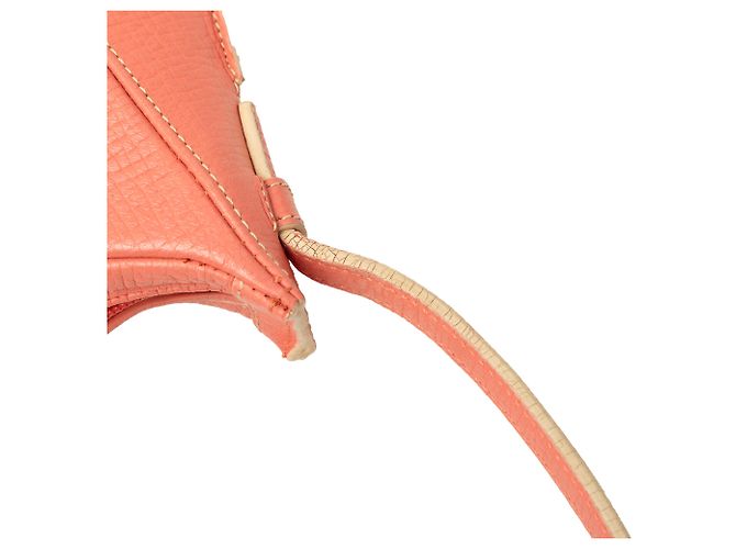Bolsa Hobo LOEWE em couro gofrado rosa com logo - vista 7