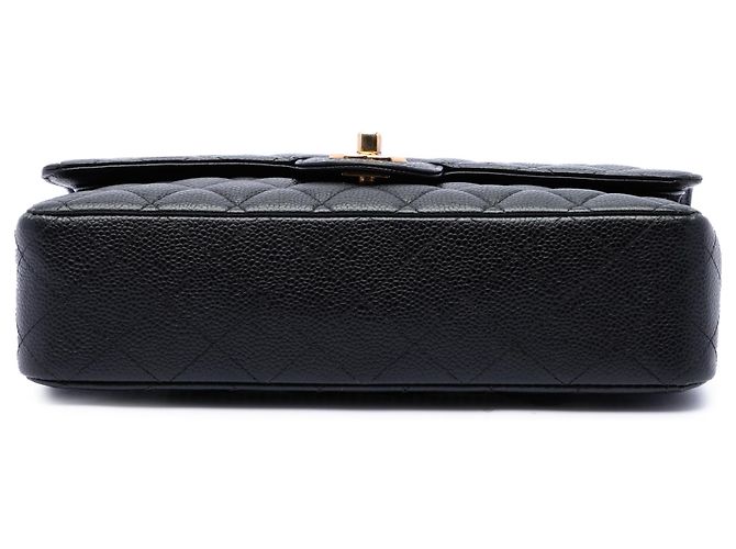 Chanel Black Medium Classic Caviar Double Flap - vue 3