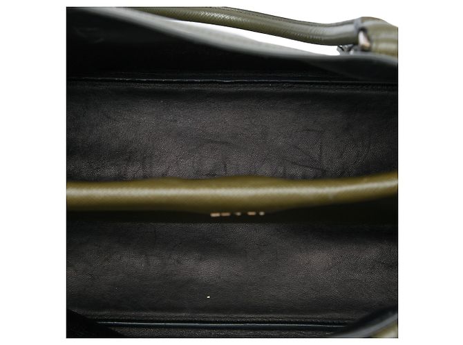 Bolsa Satchel Prada Verde Grande em Couro Saffiano com Alças Duplas - vista 4