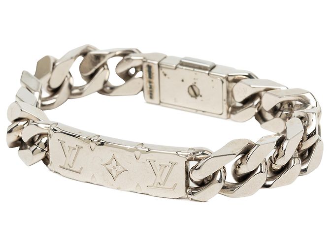 Bracciale a catena Monogram in ottone argentato Louis Vuitton - vista 2