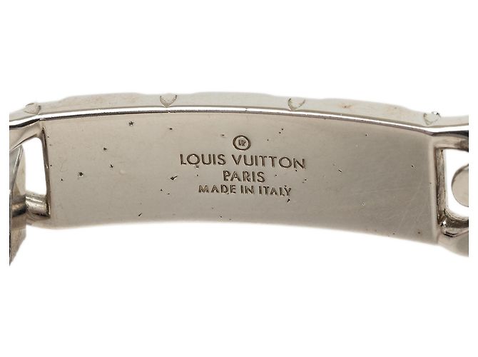 Bracciale a catena Monogram in ottone argentato Louis Vuitton - vista 4