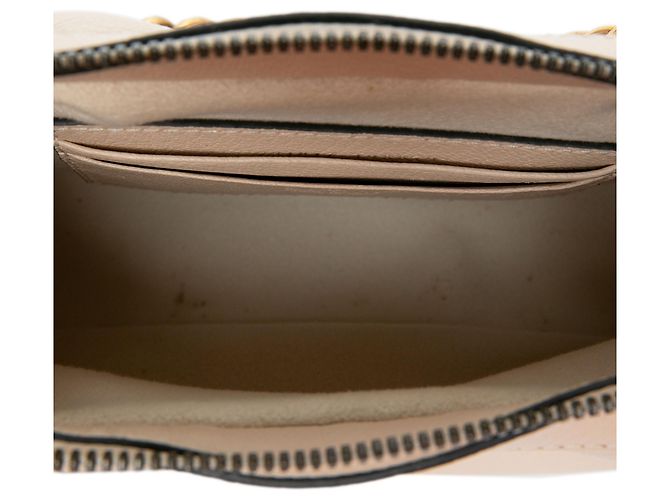 Borsa Satchel Gucci Aphrodite Piccola in Pelle di Capra Marrone - vista 4
