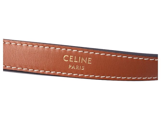 Céline Bolso de hombro Celine Brown Mini Triomphe Coated Canvas Ava - vista 5