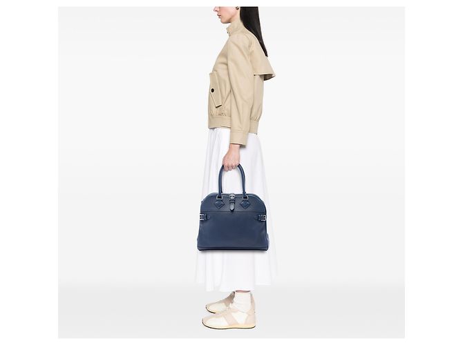 Hermès Blue Clemence Atlas 35 - Ansicht 6
