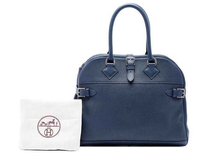 Hermès Blue Clemence Atlas 35 - Ansicht 7