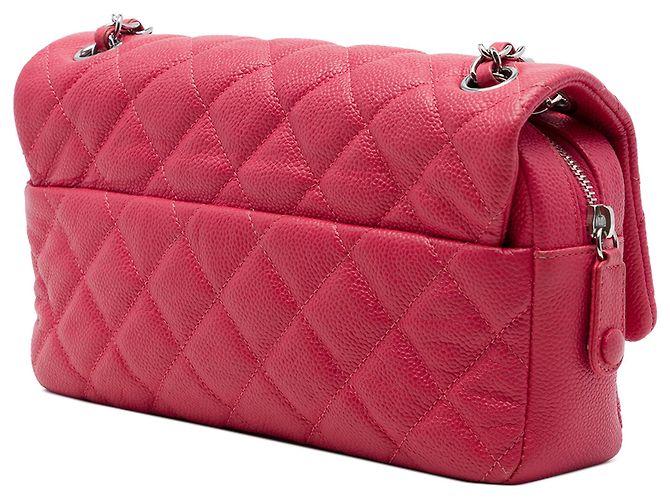 Chanel Pink Medium Quilted Caviar Easy Flap - vue 2