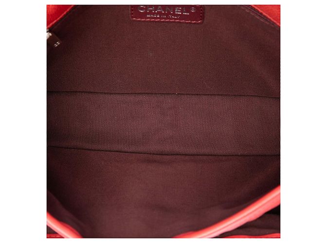 Chanel Red Medium Quilted Caviar French Riviera Flap - Ansicht 4
