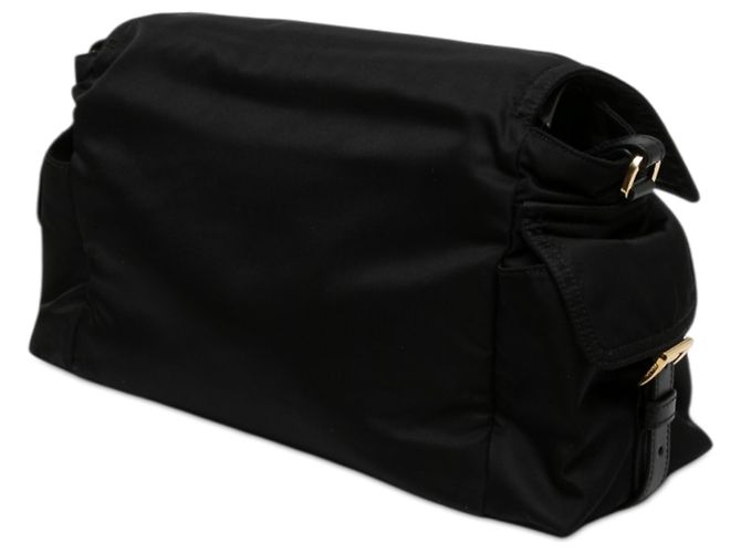 Bolsa Messenger Prada Black Large Re Nylon Explore - vista 2